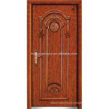 Puerta blindada de madera de acero